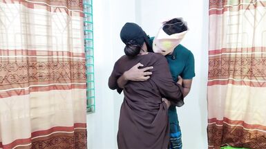 Betty69 and Desiboy67 get wild with step-son in Desi village bedroom