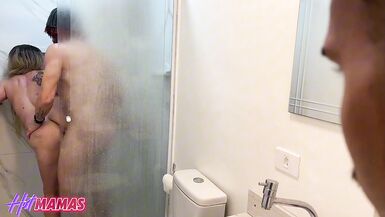 Watch Samira Summer's sexy nails as she takes a thick rod in her ass while her cuckold husband watches in envy