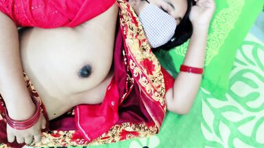 Stepson can't resist stepmom's curves & gets a hot blowjob from Desi saree in bedroom