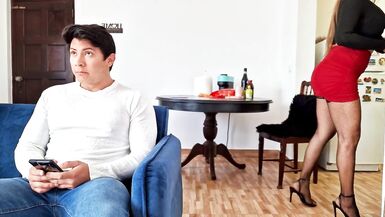 Summer_steph & Richiesummer help stepson jerk off and get a hot load