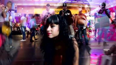 Watch this Spanish MILF get off in public & squirt like a fountain