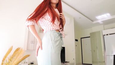 Caught in the act: Step Mom helps me jerk off while cleaning & teaches me how to properly worship her wide-open ass