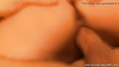 India and her lover indulge in steamy interracial massage with a blonde bombshell