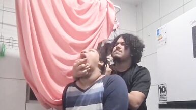 Stepmom with massive natural tits takes on a big, curvy cock like a pro
