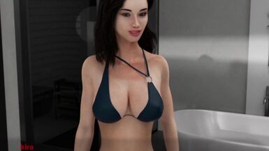 Hot MILF gets naughty in front of hubby while wearing sexy lingerie and playing a game of ecchi