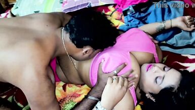 Desi MILF Mampi can't resist her man's big Indian cock & squirts all over him