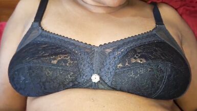 Watch as a hotwife with a big natural tit takes on two hard cocks like a pro!