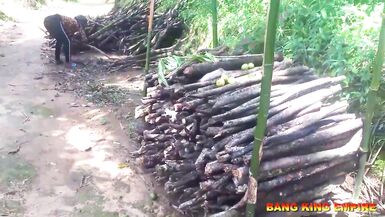 Bang King Empire drills village girlfriend's wet pussy with his BBC - 2 image