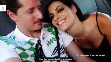 Guarda Costas Antonius e Rosa Rozita scatenate in taxi pubblico con tette grosse che rimbalzano.