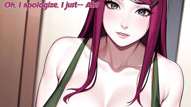 La figa stretta da MILF di Kushina viene allargata con una nuova tecnica di cavalcata - JOI Hentai.
