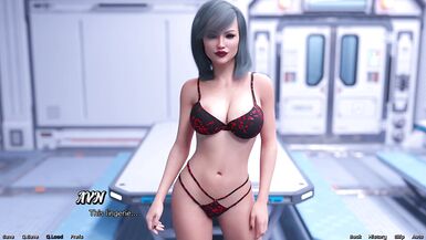 Yuri, the busty stripper, gets her face fucked hard in theMesh Hall of a spaceship - 3 image