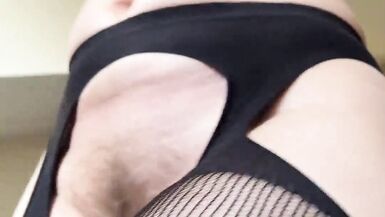 Watch this hot housewife with a hairy pussy get pounded in a hot workout frenzy!