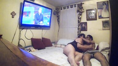 Again Trying To Wake Up Her Husband