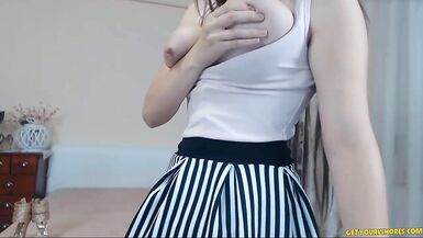 ITALIAN SLUT SQUEEZING MILK OUT OF HER BIG LACTATING TITS - 4 image