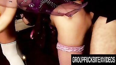 Group Fuck Web Page - Alice in Wonderland Parody Fuckfest With Breasty British MILFs - 1 image