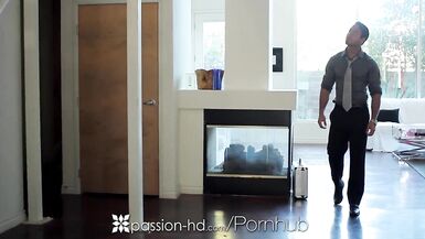 EXCITEMENT-HD Brunette Hair Teal Conrad welcome home fuck - 1 image