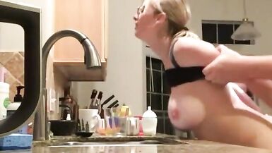 Hawt Large Milk Shakes Wife Standing From Behind I Meet her at Hooksex. com - 1 image
