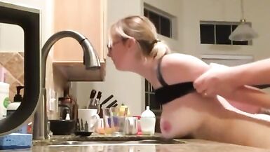 Hawt Large Milk Shakes Wife Standing From Behind I Meet her at Hooksex. com - 5 image