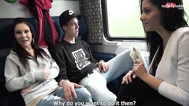 Sexy Foursome Sex in Public TEACH