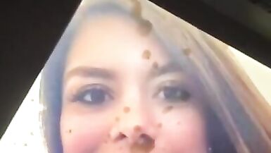 Sexy Latin Babe Receives A Facial Cum Tribute - 5 image