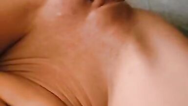 Taut Wet Crack Squirts like a Fountain for the Hard Knob POV Creampie - 3 image
