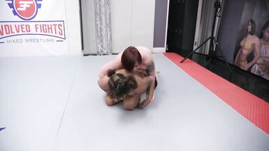 Stripped Babes Wrestling As Bitch Goddess Kara Fights Daisy Ducati Then Screws Her With A Ding-Dong - 4 image
