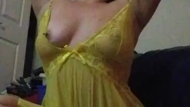 In underware - pounding myself with ribbed vibrator