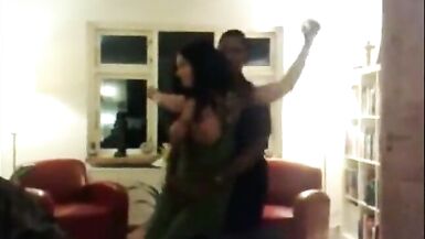 Dancing And Flashing Party Wife - 2 image