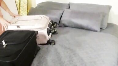 Sharing Hotel Ottoman with Cute mother I'd like to fuck - 1 image