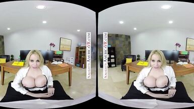 Nasty America Danielle Derek's boss uses her large milk shakes and fills all holes