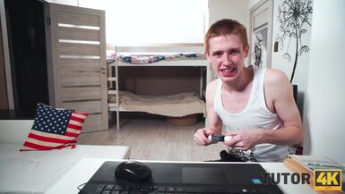 TUTOR4K. Mentor, bilgi için değil seks için para ödeyen ince yakışıklı tarafından grup becerdin - 1 image