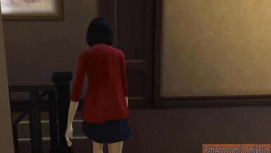 Japanischer Sohn bumst schlafende japanische Mama nach der Einnahme eines Bades und versteckt sich unter ihrer Couch - Familie Sex Tabu - Adult Clip - Verbotener Sex | Japanische Mama und Sohn Geschichte - 4 image