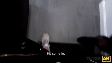 TUTOR4K. Aged woman with short haircut gives fur pie to younger guy for sex - 3 image