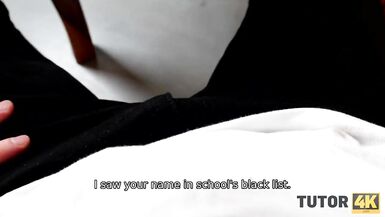 TUTOR4K. Aged woman with short haircut gives fur pie to younger guy for sex - 4 image