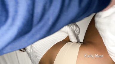My Stepbrother Screwed Me And Cum Inside Twice During The Time That I Was Sleeping. Hawt Constricted Bawdy Cleft Creampie. Katty West with Oliver Strelly - 2 image