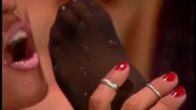 Hose foot fetish lesbo hotties