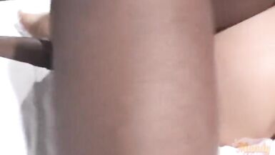 Golden-Haired hotwife acquires stuffed in all three holes - 2 image