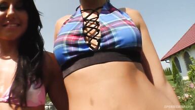Natalia, Sharon Gives Titjob Hard Hot Son's Friend - 2 image