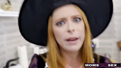 MomsTeachSex - Big Dick Trick Or Treat For Step Mom And Step Sis S11:E7 - 4 image