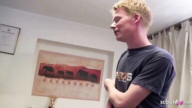 MOTHER JENNY TEACH HUGE COCK STEP SON TO FUCK ANAL German - 1 image