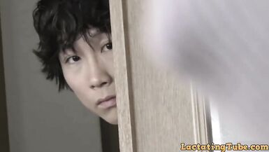 Boy couldn't get his mind off of step mom's huge breasts