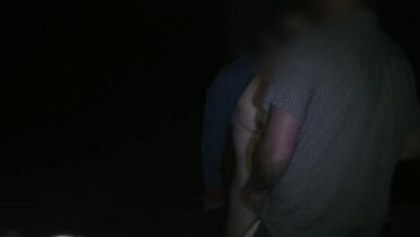 Tied and Blindfolded Wife gets used in a Park at Night - 9 image