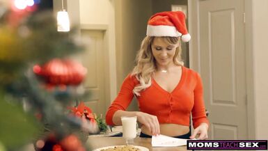 MomsTeachSex - Santa's Horny Helpers In Christmas Threesome S9:E7