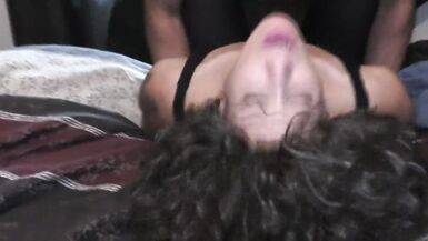 Hotwife lay powerless from beefy agonorgasmos. BBC fills her face hole with cum. - 5 image
