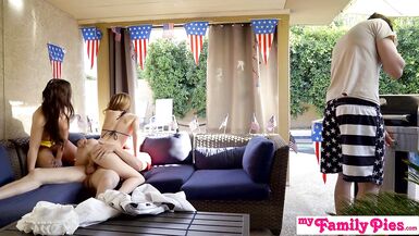 July fourth Three-Some with Legal Age Teenager Step Daughter and Sexy BFF! S3:E3