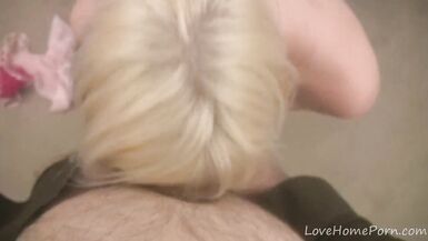 Breasty blond is absolutely willing for the engulfing - 5 image