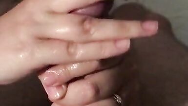 My wife gives the superlatively good handjobs - 2 image