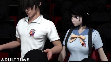 ADULT TIME Anime Sex School - Sexy Teacher and Students Banging - 5 image
