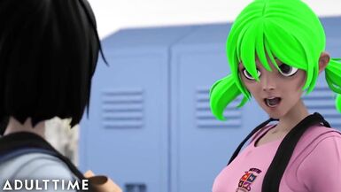 ADULT TIME Anime Sex School - Sexy Teacher and Students Banging