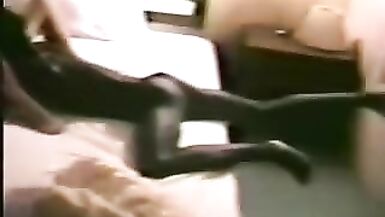 Ebony on white (blond) wife interracial jism pie - 5 image